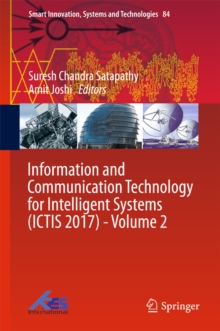 Image for Information and Communication Technology for Intelligent Systems (ICTIS 2017) - Volume 2
