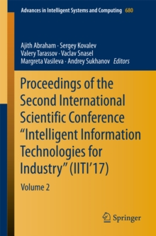 Image for Proceedings of the Second International Scientific Conference "Intelligent Information Technologies for Industry" (IITI'17): Volume 2