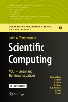 Image for Scientific computing.: (Linear and nonlinear equations / John A. Trangenstein.)