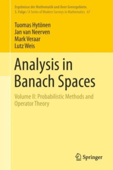 Image for Analysis in Banach Spaces : Volume II: Probabilistic Methods and Operator Theory