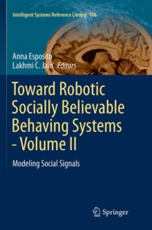 Image for Toward Robotic Socially Believable Behaving Systems - Volume II