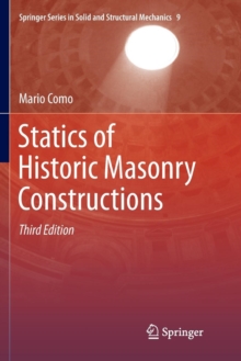 Image for Statics of historic masonry constructions