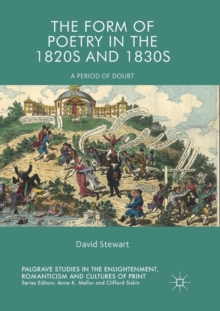 Form of Poetry in the 1820s and 1830s