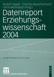 Image for Datenreport Erziehungswissenschaft 2004