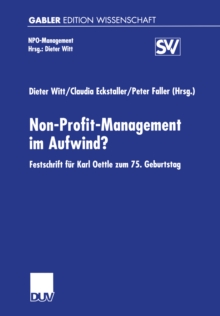 Image for Non-Profit-Management im Aufwind?: Festschrift fur Karl Oettle zum 75. Geburtstag