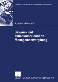 Image for Gewinn- Und Aktienkursorientierte Managementvergutung