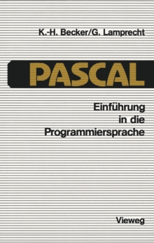 Image for Einfuhrung in Die Programmiersprache Pascal