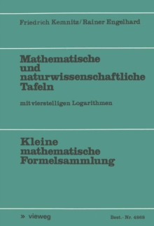 Image for Mathematische und naturwissenschaftliche Tafeln: Mit vierstelligen Logarithmen