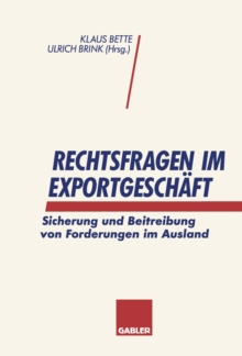 Image for Rechtsfragen im Exportgeschaft: Sicherung und Beitreibung von Forderungen im Ausland