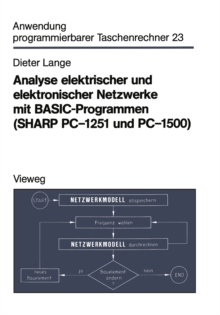 Image for Analyse elektrischer und elektronischer Netzwerke mit BASIC-Programmen (SHARP PC-1251 und PC-1500)