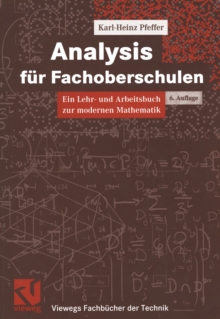 Image for Analysis fur Fachoberschulen: Ein Lehr- und Arbeitsbuch zur modernen Mathematik