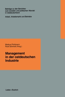 Image for Management in der ostdeutschen Industrie