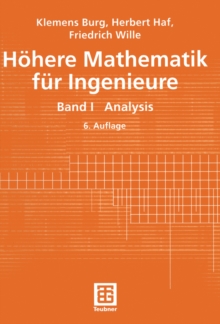 Image for Hohere Mathematik Fur Ingenieure: Band I Analysis