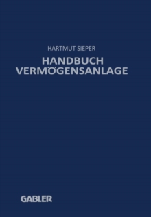 Image for Handbuch Vermogensanlage