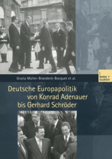 Image for Deutsche Europapolitik von Konrad Adenauer bis Gerhard Schroder