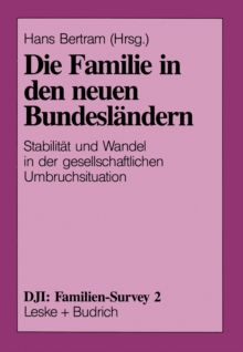 Image for Die Familie in den neuen Bundeslandern: Stabilitat und Wandel in der gesellschaftlichen Umbruchsituation
