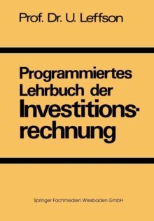 Image for Programmiertes Lehrbuch der Investitionsrechnung