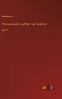 Image for Communications of the Essex Institute