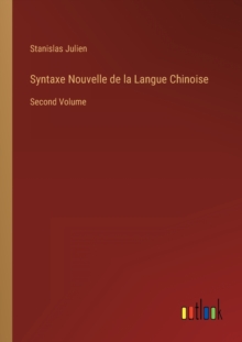 Image for Syntaxe Nouvelle de la Langue Chinoise