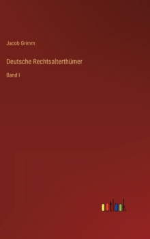 Image for Deutsche Rechtsalterthumer