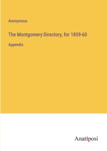 Image for The Montgomery Directory, for 1859-60