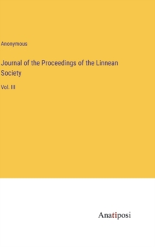 Image for Journal of the Proceedings of the Linnean Society