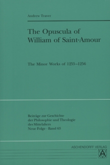 Opuscula of William of Saint-Amour