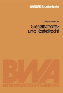 Image for Gesellschafts- und Kartellrecht