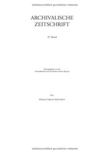 Image for Archivalische Zeitschrift 97 (2021)