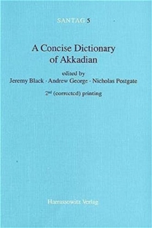 Image for A Concise Dictionary of Akkadian