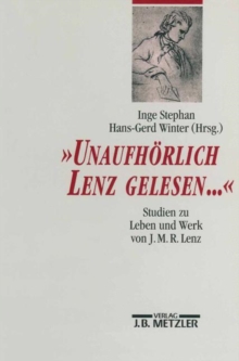 Image for "Unaufhorlich Lenz gelesen..."