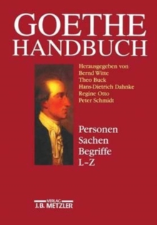 Image for Goethe-Handbuch : Band 4, Teilband 2: Personen, Sachen, Begriffe L - Z
