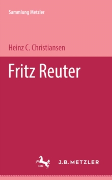 Image for Fritz Reuter: Sammlung Metzler, 134