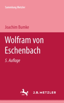 Image for Wolfam von Eschenbach: Sammlung Metzler, 36
