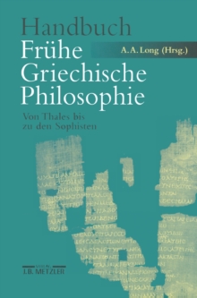 Image for Handbuch Fruhe Griechische Philosophie: Von Thales bis zu den Sophisten