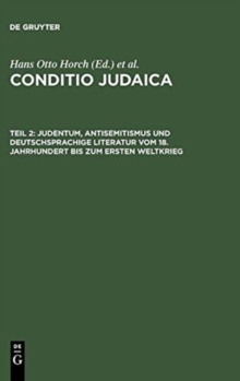 Image for Judentum, Antisemitismus Und Deutschsprachige Literatur Vom 18. Jahrhundert Bis Zum Ersten Weltkrieg