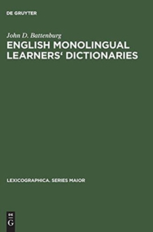 Image for English monolingual learners' dictionaries