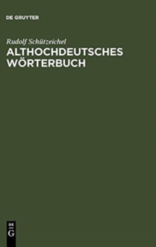 Image for Althochdeutsches Wèorterbuch
