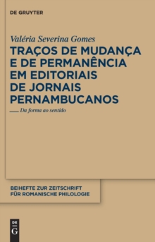 Image for Tracos de mudanca e de permanencia em editoriais de jornais pernambucanos: Da forma ao sentido