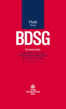 Image for BDSG: Kommentar zum BDSG sowie den Datenschutzbestimmungen des TMG und TKG