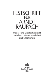 Image for Festschrift fur Arndt Raupach: Zum 70. Geburtstag