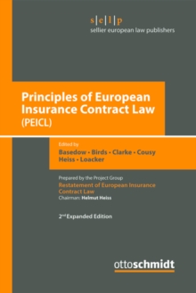 Image for Principles of European Insurance Contract Law (PEICL)