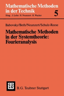 Image for Mathematische Methoden in der Systemtheorie: Fourieranalysis