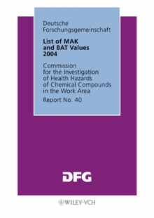Image for List of MAK and BAT values 2004