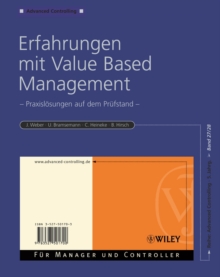 Image for Erfahrungen Mit Value Based Management: Praxislosungen Auf Dem Prufstand