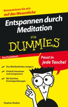 Image for Entspannen durch Meditation fur Dummies Das Pocketbuch