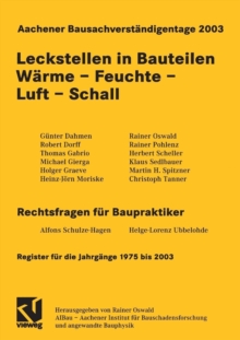 Image for Aachener Bausachverstandigentage 2003