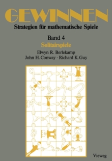 Image for Gewinnen Strategien fur mathematische Spiele : Band 4 Solitairspiele