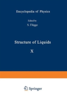 Image for Structure of Liquids / Struktur der Flussigkeiten