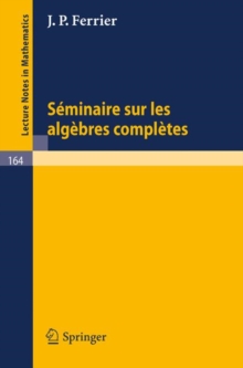 Image for Seminaire sur les Algebres Completes